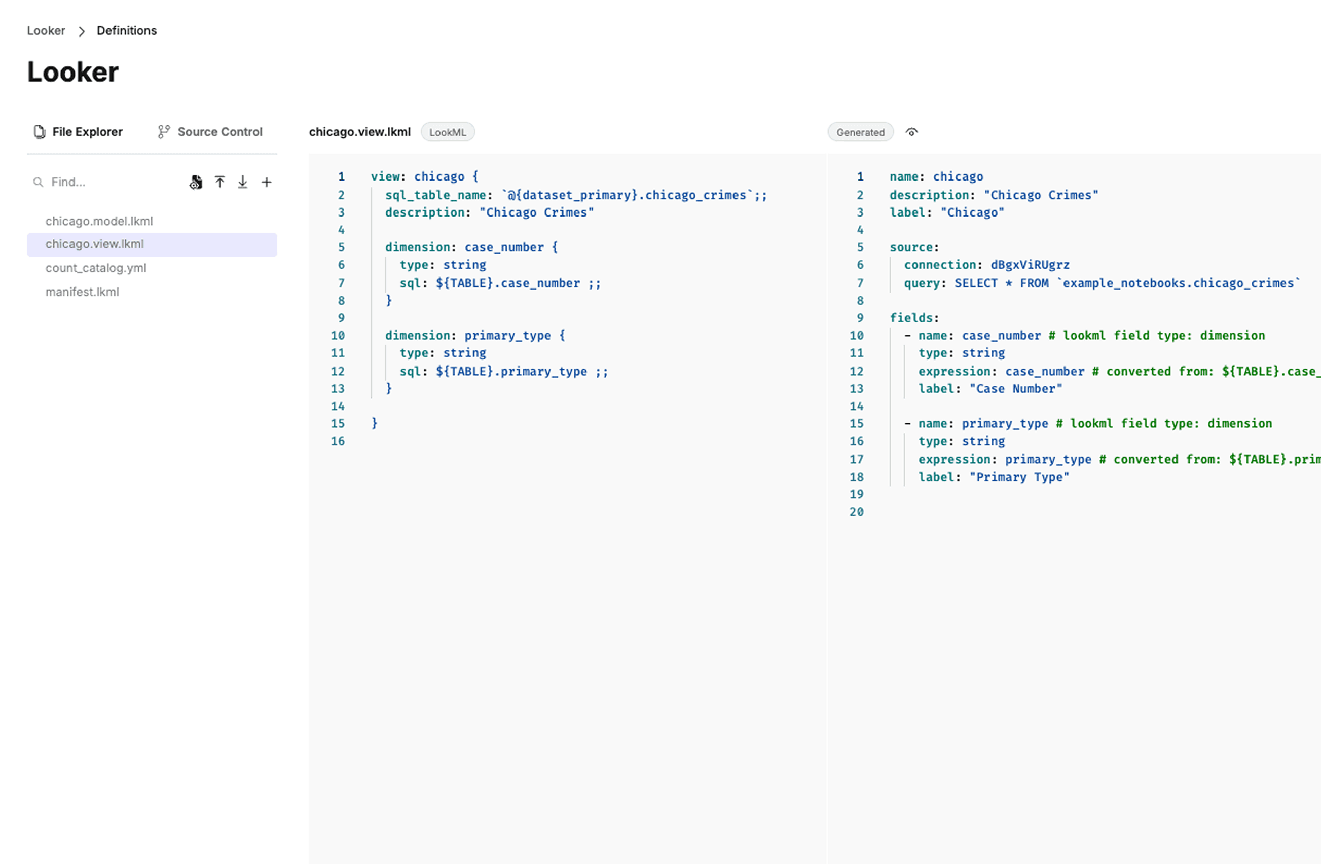 Semantic layer syncing